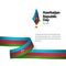 Azerbaijan Republic Day Vector Template Design Illustration