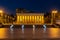 Azerbaijan State Museum Center located in the center of Baku at night