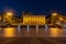 Azerbaijan State Museum Center located in the center of Baku at night