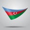 Azerbaijani flag background. Vector illustration.
