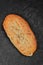 Azerbaijani homemade wheaten bread on dark background