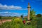 Azofra Saint James Way cross column La Rioja