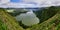 Azores - Green and blue crater lake