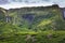 Azores landscape in Flores island. Waterfalls in Pozo da Alagoinha. Portugal