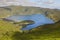 Azores landscape with lake. Lagoa do Fogo, Sao Miguel. Portugal