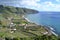 Azores, Santa Maria, Praia Formosa - rocky coastline, beach with white sand