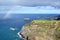 Azores, Sao Miguel, Mosteiros, the western coast of the island in the sea cliffs, rainbow