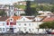 Azores traditional urban landscape in Faial island. Horta villag