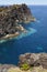 Azores volcanic coastline in Sao Jorge. Faja do Ouvidor. Portuga