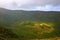 Azores Volcanic Landscape, Caldera Rim, Faial Island, Volcano Crater