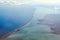 azov sea aerial view of in ukraine