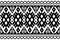 Aztec ethnic geometric seamless pattern. Tribal traditional style with black and white color.