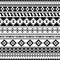 Aztec ethnic Seamless Pattern Vector. Inca Motif background in Monochrome color