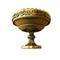 Aztec Gold bowl antiques or jewelry 3d illustration