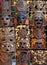 Aztec mayan wooden indian mask handcrafts