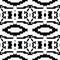 Aztec tribal seamless black pattern