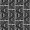 Aztec tribal with triangle abstract black and white colors seamless pattern vector illustration ready for fashion textile print