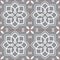 Azujelo Lisbon tile vector pattern - Lisbon tiles seamless design with flowers , tile decor in black and white - Portuguese retro