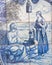 Azulejo - Jesus and the Samaritan woman at the well