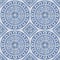 Azulejo Seamless Portuguese Tile Blue Pattern. Vector