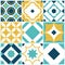 Azulejo seamless tile pattern.