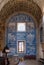 Azulejo tiling on walls in the Our Lady of Nazare sanctuary in Portugal