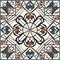 Azulejos portuguese tile azulejo vector pattern AI generated