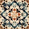 Azulejos portuguese tiles azulejos. Portuguese tile azulejo vector pattern generative AI