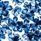 Azure Hibiscus Design. Navy Seamless Print. Blue Flower Textile. Indigo Watercolor Design. Cobalt Pattern Illustration. Navy Tropi