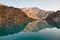 Azure river in the mountains of Tajikistan