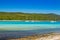 Azure turquoise lagoon on Sakarun beach on Dugi Otok island, Croatia