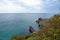 Azure water, wild beach, beautiful rocks and bay near Grape cape. Cape Fiolent, Sevastopol, Crimea
