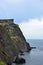 Azure water, wild beach, beautiful rocks and bay near Grape cape. Cape Fiolent, Sevastopol, Crimea