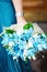 Azure wedding flowers bouquet