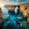 Azure Window on Gozo Island, Malta