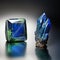 Azurite: A striking gemstone with deep, mesmerizing blue hues, an endless sky captured in stone