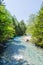 Azusa river in kamikochi national park nagano japan