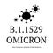 B.1.1529 Omicron Virus Icons