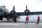 B-17 start-up with flight crew at the ready!