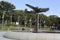 B-24 Liberator Sculpture at the Air Garden in Veterans Memorial Garden at Balboa Park in San Diego