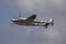 B-25 World War 2 twin engine fighter taking off