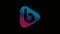 B Alphabet Play Videos Logo Design