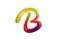 B Letter Colorful Gradient Logo