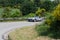 B.M.W. 507 TOURING SPORT 1956 on an old racing car in rally Mille Miglia 2018 the famous italian historical race 1927-1957