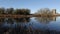 B-Roll of a Scottish River Scene and a historic castle in the background