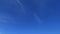 B-roll TimeLapse of sunny clear blue sky with white cirrus or cirrostratus clouds