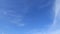 B-roll TimeLapse of sunny clear blue sky with white cirrus or cirrostratus clouds