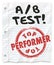 A B Test Top Performer Grade Paper Random Comparing Results