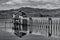 B&W of historic Pier in Garibaldi, Oregon.