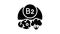 b2 vitamin glyph icon animation